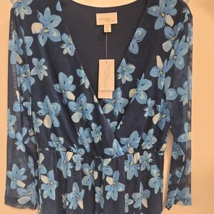 Floral Blue Dress
